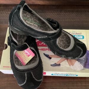 Skechers Bikers Herb Garden Mesh and Suede Mary Janes